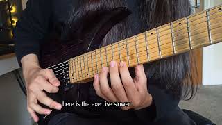 Quick "flick" exercise for electric guitar