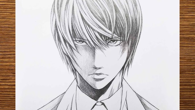 Draw you in death note anime style by Sennsennart_