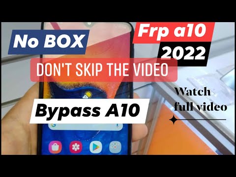 SAMSUNG A10 FRP BYPASS GOOGLE ACCOUNT UNLOCK NO SIM NO BLUETOOTH Remove GooGle account #frp 2022
