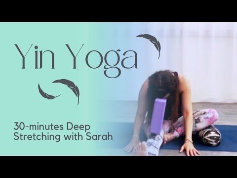 Deep Stretches Using Yin Yoga at Home | Relaxing Yoga Practice | Seated ...