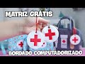 CHAVEIRO CRUZ VERMELHA - BORDADO COMPUTADORIZADO - PASSO A PASSO | Atelier LoveYu