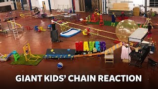 Giant Kids' RUBE GOLDBERG Machine! | Kids Invent Stuff screenshot 5