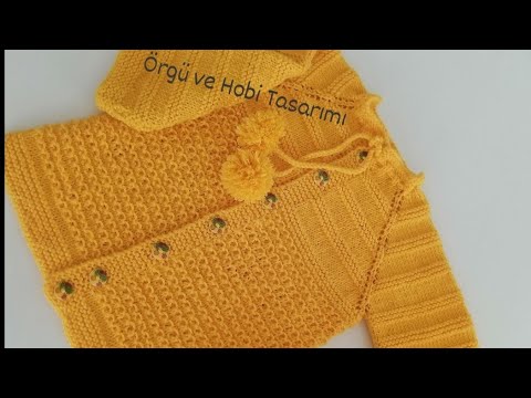 1 Yaş Bebek Hırkası/ Nako Hoşgeldin soft #bebekhırkamodelleri #şişörgümodelleri #çocukhırka