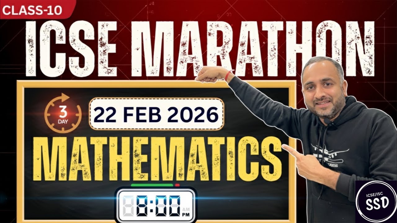 ICSE Class 10 Maths Marathons | Day 3 | Board Based 2026 Questions 🔥