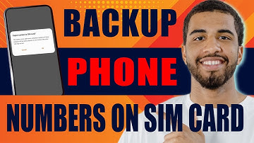How to Backup Phone Numbers on SIM Card | Save Contacts to SIM Card (2025)