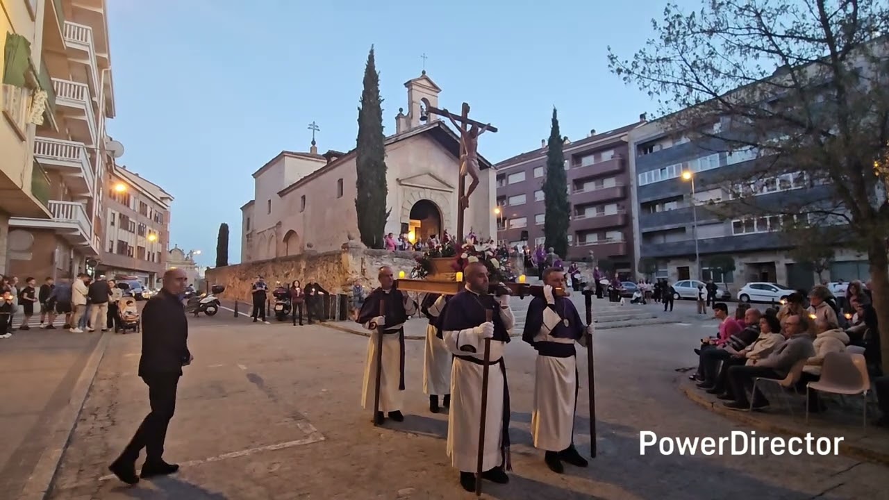 Semana Santa Segovia 2025. Via crucis Cofradia Santo Cristo Del Mercado 09/04/2025