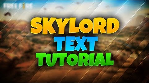 How To Make Text Effect Like Skylord | Make Text Effect Like Skylord | EdiCraze
