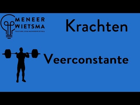 Natuurkunde uitleg Kracht 10: Veerconstante