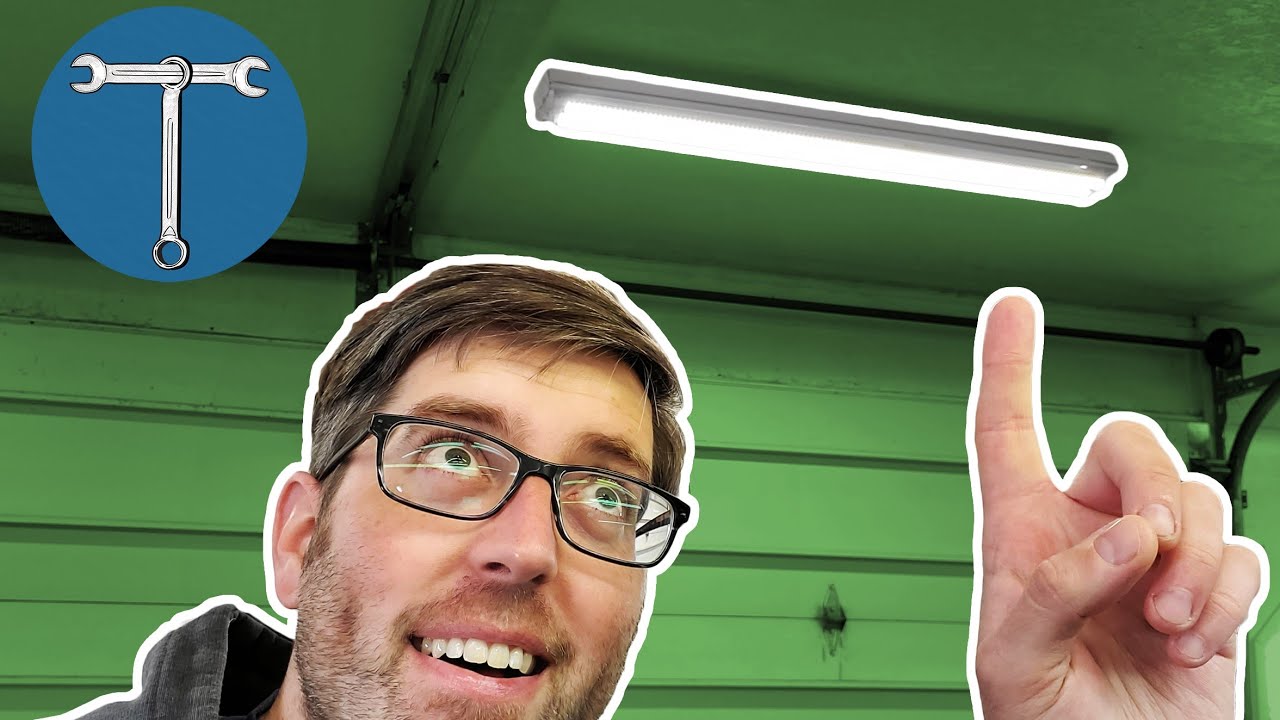 How to upgrade fluorescent garage shop lights to LEDs. T12 or T8 to LED