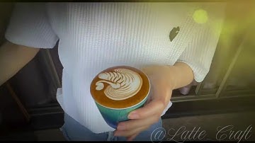 69-Second Latte Art Tutorial: Watch This Perfect Pour! #latteart #coffeeart #baristaskills