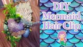 DIY Mermaid Seashell Hair Clips