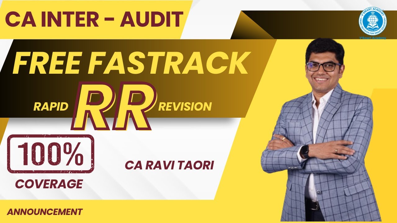 CA Inter Audit Free Fast Track Batch Rapid Revision - YouTube
