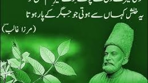 RBSE CLASS 12 URDU MIRZA GHALIB GAZAL 1 (EXPLAINATION BY AKMAL NAEEM SIDDIQUI)