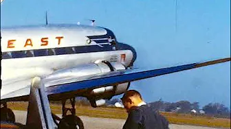 Northeast Plane Flying circa 1950