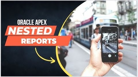 Oracle APEX - Nested Reports #oracle #oracleapex #apex