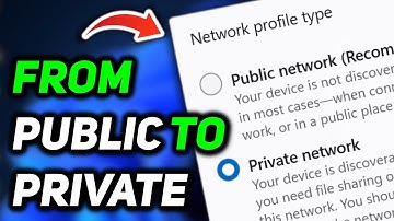 How to Change Network from Public to Private Windows 11