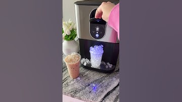 Just add water, press start, and enjoy chewable ice in minutes.#nuggetice #icemaker #homedecor