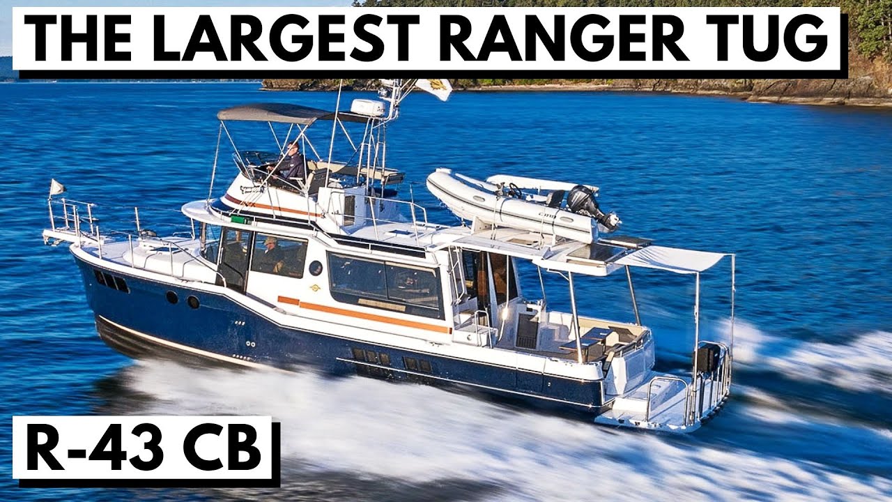 ⁣Swiss Army Knife Boat: RANGER TUG R-43 CB Motor Yacht Tour Cruising Liveaboard & for the Great L