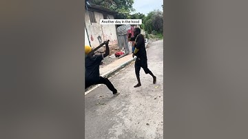 JAMAICAN STAND-OFF 🗡️🇯🇲 #crime #funny #comedy