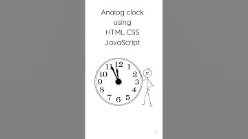 Analog clock using HTML CSS and JavaScript #coding