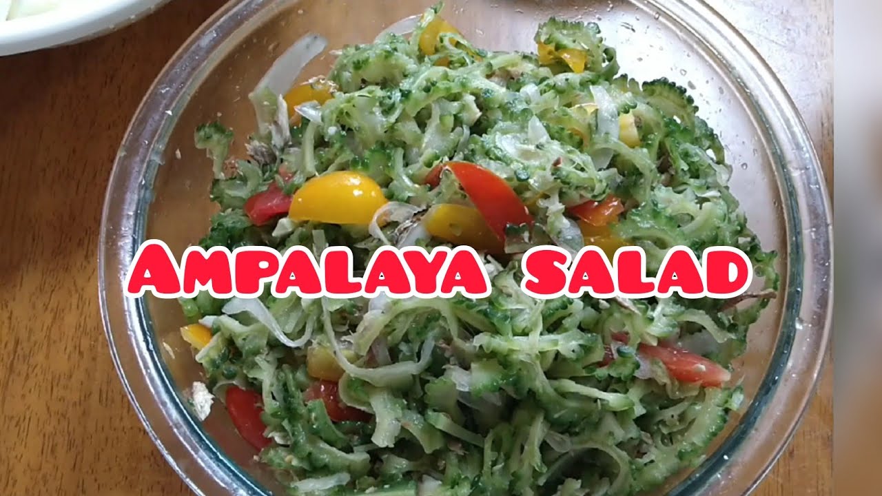AMPALAYA SALAD EASY RECIPE YouTube
