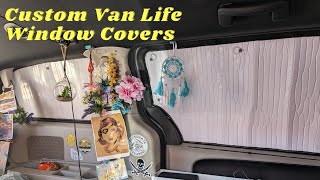 New CUSTOM Window Covers for My Minivan Camper Conversion! | Van Life