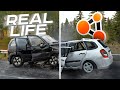 Аварии на реальных событиях в BeamNG.Drive #40
