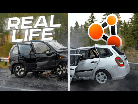 Видео: Аварии на реальных событиях в BeamNG.Drive #40