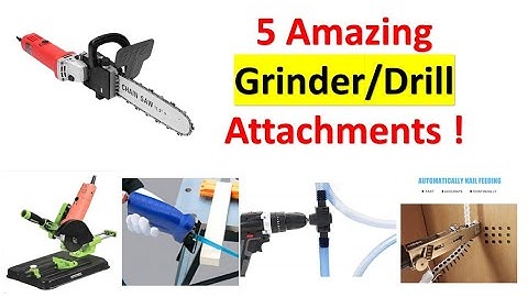 5 Amazing Drill / Angle Grinder Attachments !