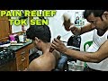 The great tok sen massage for body pain relief | Indian ASMR | Neck cracking