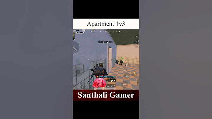 apartment 1v3 #shorts #bgmi #clutch #1v4clutch #ytshorts #shortvideo #thesanthaligamer #pubgmobile