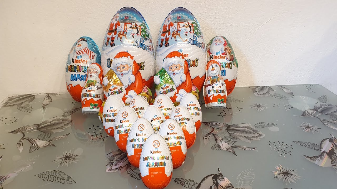 Огромные новогодние киндеры 2020. Kinder MAXI 2020 - YouTube