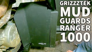 Polaris Ranger 1000 SOHC Grizzztek Mud Guards Install + Review