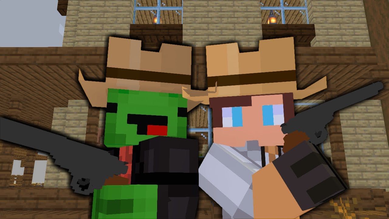 Recap] Cowboy JJ VS Gunman Mikey [Minecraft / Maizen