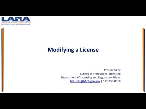 Modifying Your License on MIPLUS