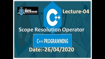 Define function outside of the class|Scope Resolution Operator|Lecture-4|By Sarvesh Sir|IICS College