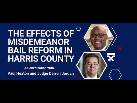 The Effects of Misdemeanor Bail Reform in Harris County - YouTube