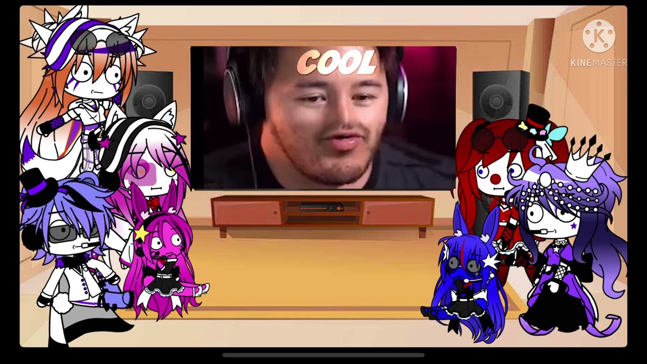 FNAF Sister location reacts To Random Horror Reaction Compilation #14 By:Markiplier