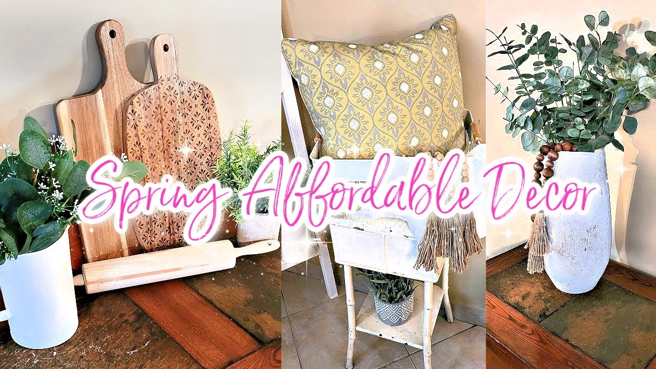 How To Style Affordable Spring Decor. Dollar General Home Decor Ideas 2022