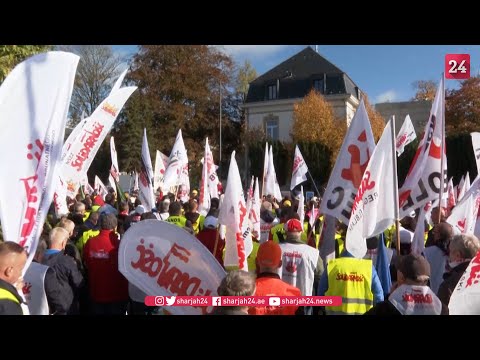 2,000 Poles demonstrate in Luxembourg against the decision to close a coal mine