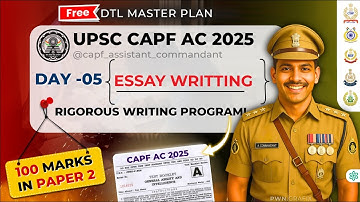 CAPF-AC 2025 PAPER-2 ESSAY WRITING || DESIRE TO LEARN || BY NIHAL SINGH THAKUR