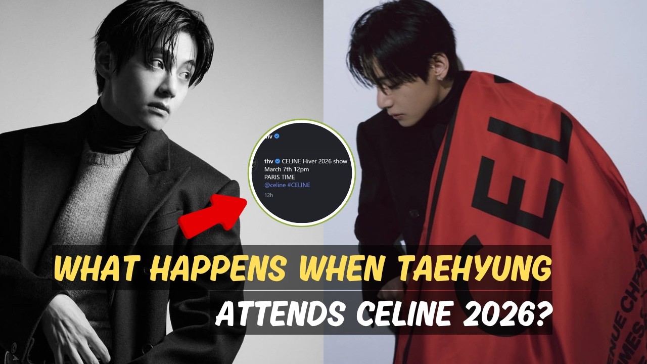 PARIS ABOUT TO EXPLODE! Taehyung Officially Attends CELINE Hiver 2026!