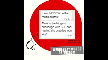 What helped Andrew pass SBL?