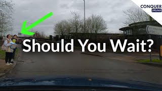 Should you Give Way to Pedestrians at Junctions and How it's Marked on the British Driving Test