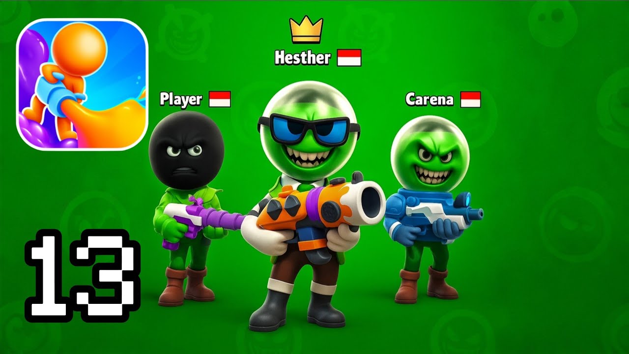 Dye Hard - Color War - Gameplay Walkthrough Part 13 - Shoot & Survive! (iOS, Android)