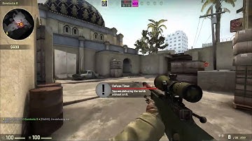 CS:GO AWP 1v1 Funny Defuse