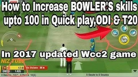 How to Increase Players Skills batting and bowling wcc2 2018 100% work