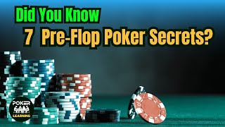 Preflop Poker strategy for beginners 2024 | You Should know !