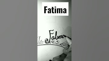 fatima #fatima #signature #handwriting #viral #name #cursivewriting #shorts#trending #art