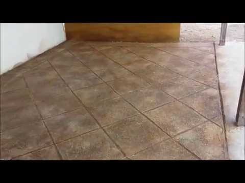 How To Pour A Concrete Skim Coat Overlay Youtube